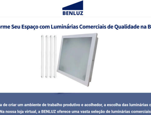 Landing Page Luminárias Comerciais Benluz