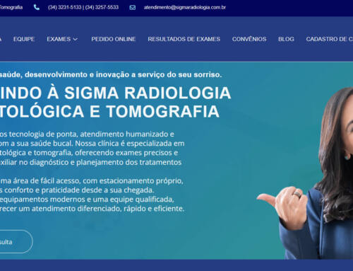 Site Sigma Radiologia Odontológica e Tomografia